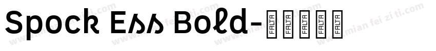 Spock Ess Bold字体转换